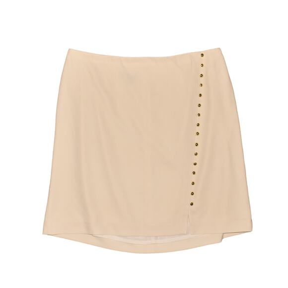 TALBOTS $99 Button Accent Wrap Style Pencil Skirt Ivory Size 18WP - Picture 1 of 4